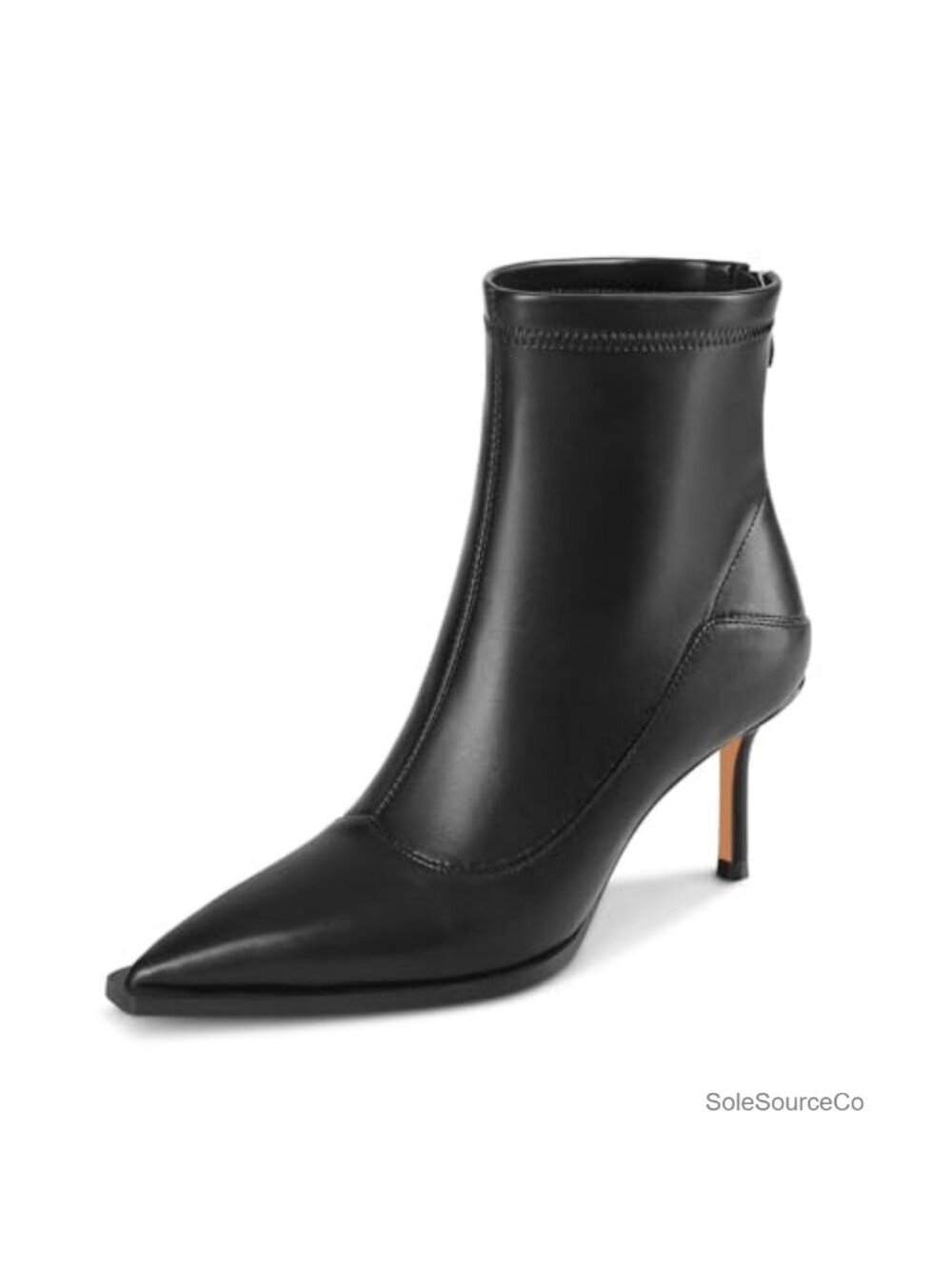 Women's Ankle Boots Pointed Toe Kitten Heel Back Zipper Comfortable Work